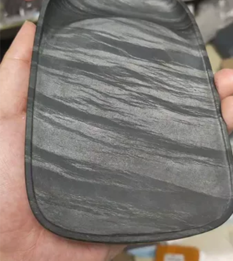 歙砚高货，老叶九坑，折光云母绝佳，下发不用...