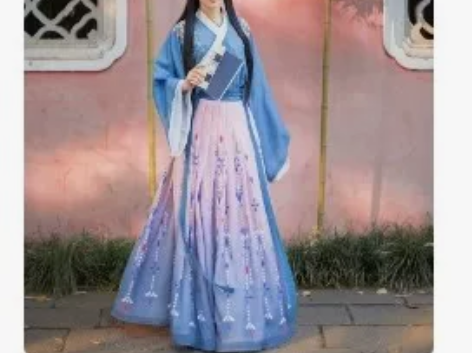 梦梳年家的蝶恋花魏晋风汉服M码 4.5米摆...