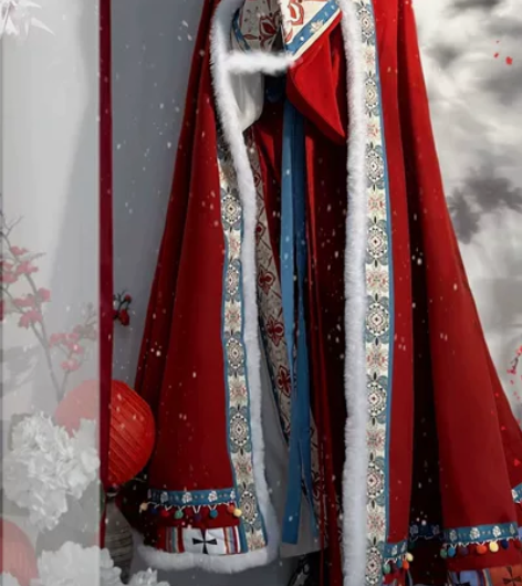 现货 仙楚姬原创汉服女【出塞】直裾魏晋斗篷...