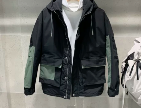 冬季羽绒服男士19新款韩版撞色连帽简约百搭...