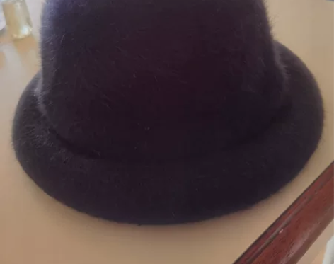毛绒礼帽 显脸小 头围54cm