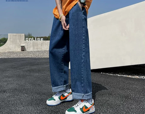 NASA美式牛仔裤男款春秋冬季水洗潮牌高街...