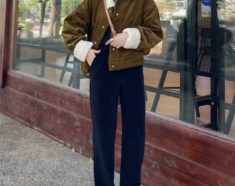 垂感阔腿裤女春秋韩版学生拖地裤高腰直筒裤显...