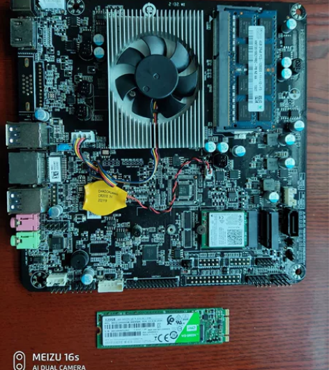 一体机拆机主板j3710+4g内存 170...