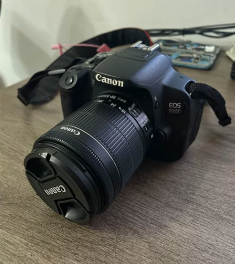 佳能eos 700d 单反相机 搭配18-...