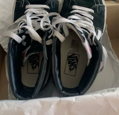 Vans黑色高帮38码 线下专柜购入已自刀...