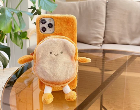 吐司钱包适用华为nova5pro毛绒手机壳...