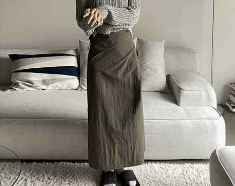 文艺风一片式系带半身裙女春森系设计感小众高...