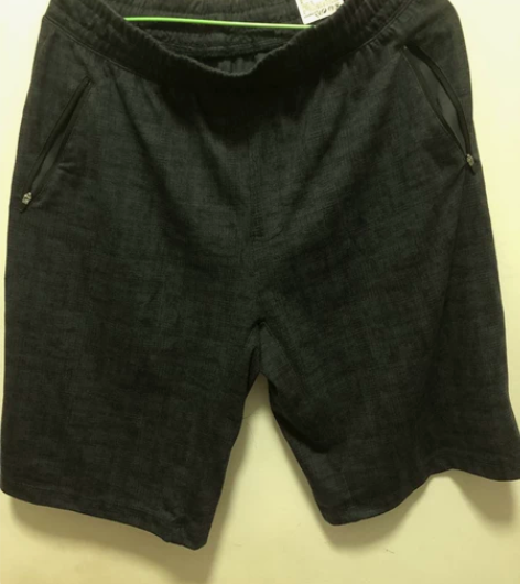 迪卡侬男士纯棉运动短裤休闲短裤L码全新 迪...