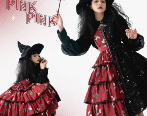 印花PINK##amp；amp；纯色PIN...
