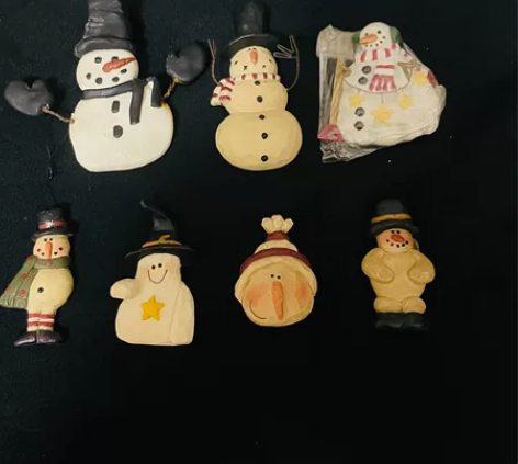 富丽树脂样品 雪人 阿飘 拍4个包邮非偏远...