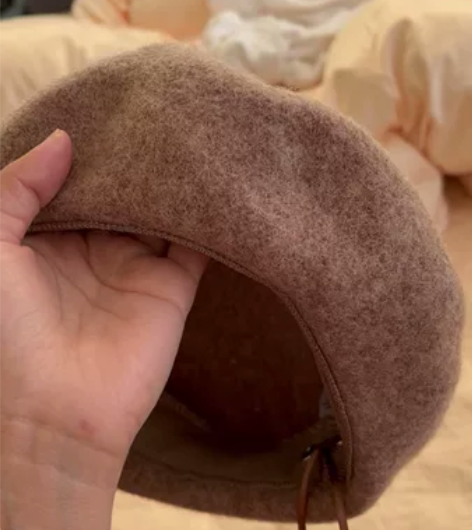 羊绒尼贝雷帽画家帽南瓜帽,适合秋冬,氛围感...