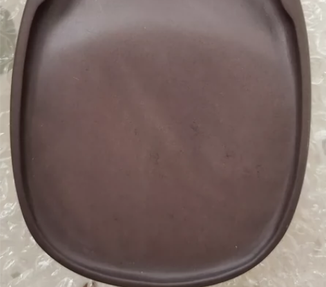 四大名砚之首端砚之老宋坑一片红，这是一块纯...