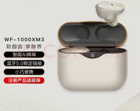 索尼（SONY）WF-1000XM3 真无...