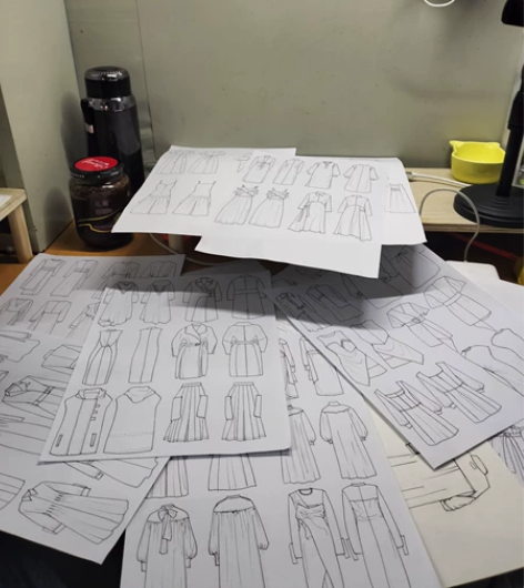 服装款式图 正背面款式图服装正背面纯手绘也...