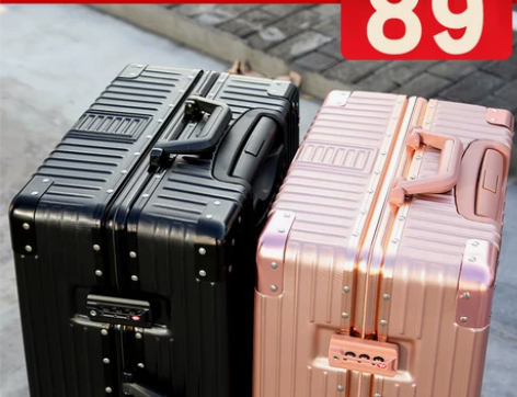 拉杆箱旅行箱铝框网红ins行李箱女万向轮男...