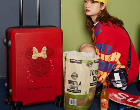 【上新价】迪士尼女行李箱子母拉杆箱ins网...