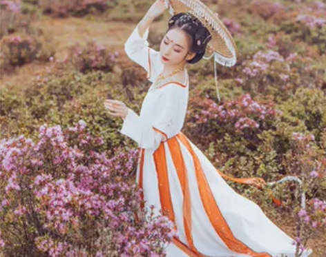 【兰若庭汉服—红渠】坦领汉元素 分片裙 仅...