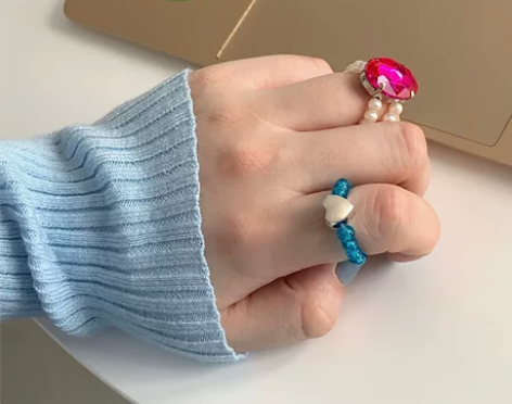 JOJOclub-原创小众设计复古银色爱心...