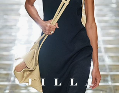 JILLA夏不对称黑色单肩背心式连衣裙运动...