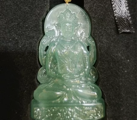 玉雕大师黄文锁作品四臂观音,有双证(收藏证...
