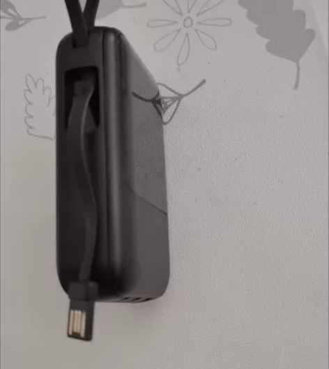 自带线充电宝20000毫安适用华为苹果便携...