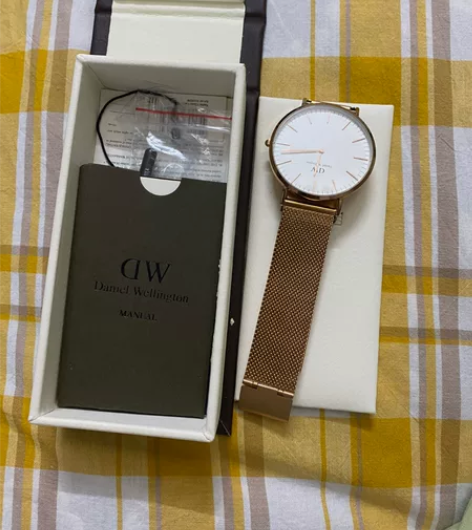 DW手表大号表盘 黑白表盘40mm 男女情...