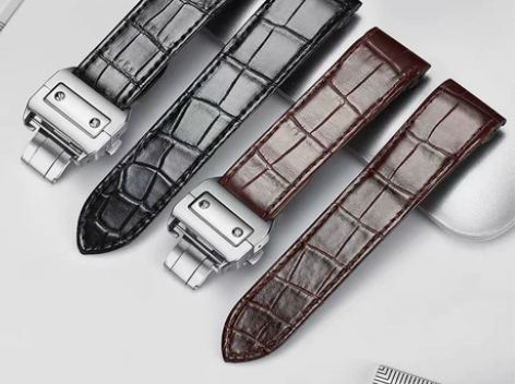 适配山度士手表表带卡地亚原装 Santos...