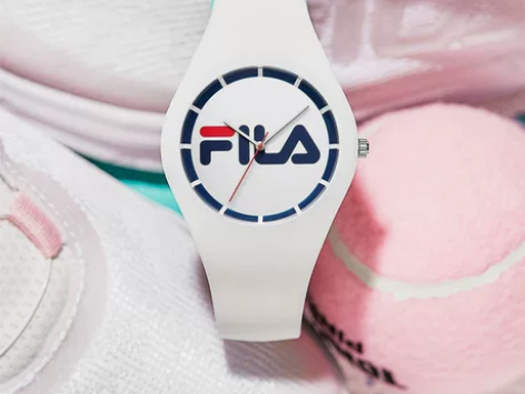 FILA斐乐手表新款男女表情侣表学生硅胶防...
