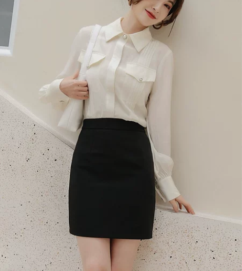 全新半身裙拉链修身弹力春秋夏工装制服女一步...