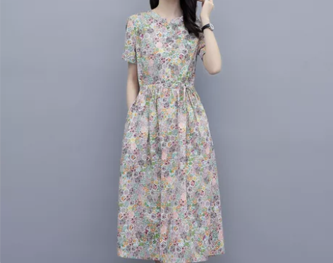 csspring/村上春 连衣裙 穿过两次...
