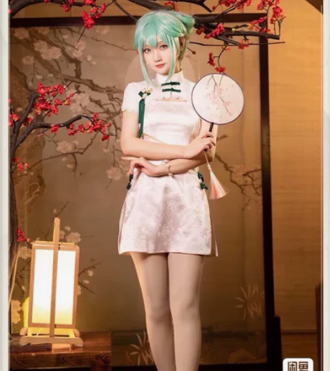 初音韶华cos次元依， 衣服尺码M?假发?...