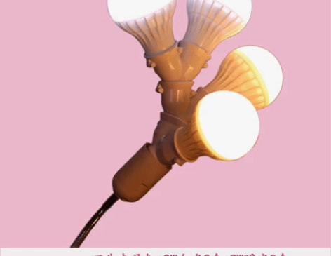 补光灯，四头夹子灯～白光、暖光各2个，九成...