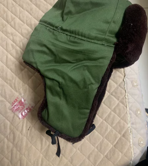 涤卡栽绒帽 老式雷锋帽  老式防风帽，棉帽...