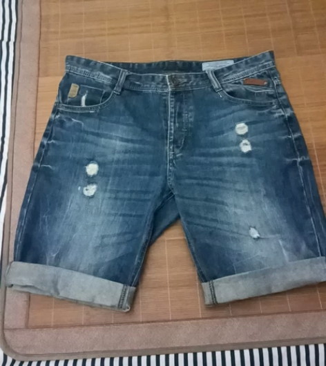正品!杰克琼斯Jack Jones牛仔短裤...