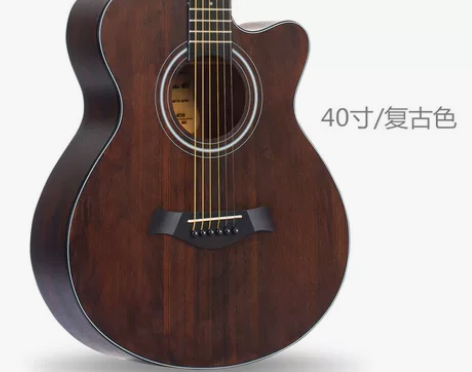 【狂欢价】威伯W46吉他41寸民谣吉他复古...