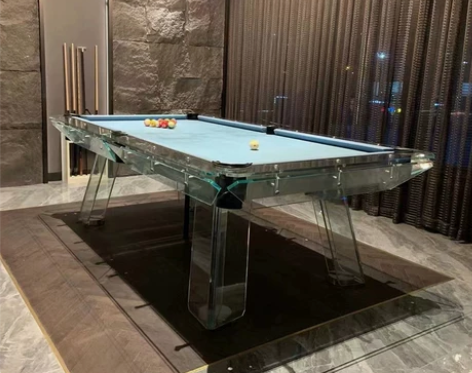 台球桌 桌球台标准型家用现代商用艺术玻璃光...