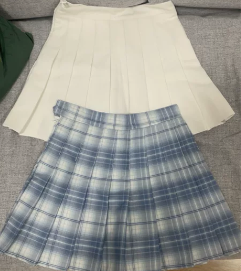学院风JK短裙百褶裙伞裙A字裙 夏装半裙s...