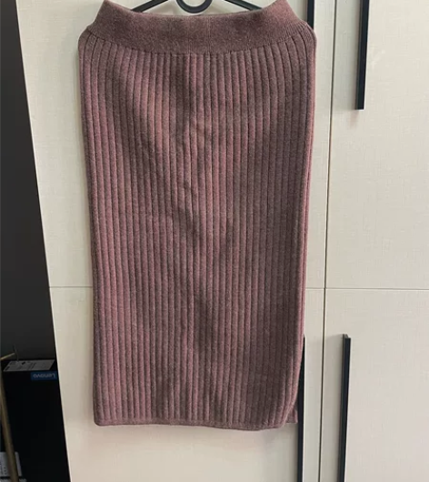 半身裙 中长款针织半身裙一步裙包臀裙女秋冬...