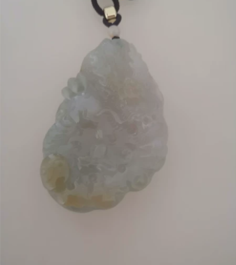 天然A货翡翠,神龙护主。腾冲第七代玉雕非物...