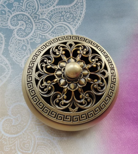 纯铜盘香炉家用室内安神香薰炉仿古沉香熏香炉...