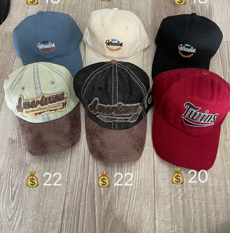 （博主闲置）辣妹棒球帽做旧美式复古棒球帽 ...