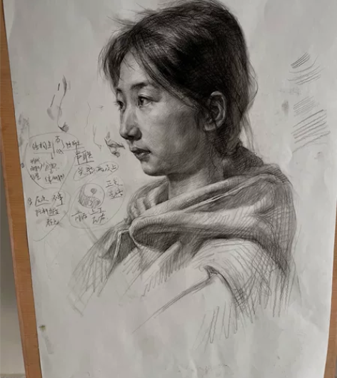 素描头像2开 4开作品出售 感兴趣的话点“...