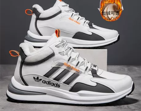 清仓特价冬季运动休闲鞋皮面防水轻便跑步鞋加...