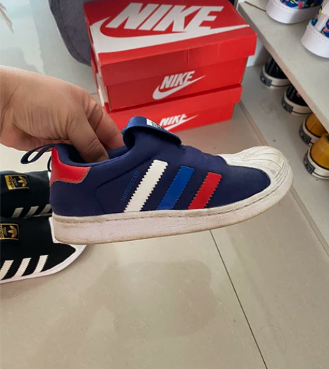 转让阿迪贝壳头运动鞋 都是自己孩子穿的 正...