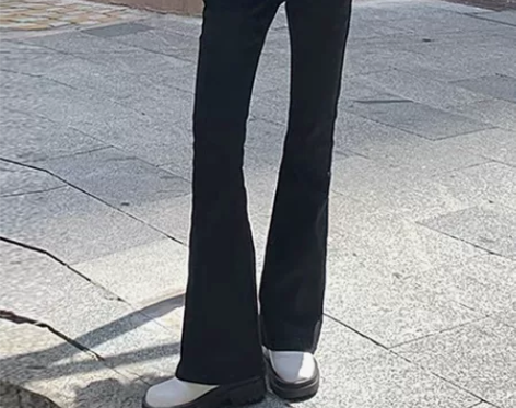 MNVZ黑色牛仔裤女2022年新款辣妹穿搭...