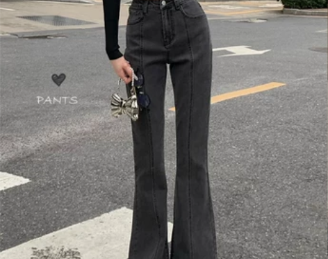 PPHOME冰冰推荐~秋冬高腰显瘦牛仔裤女...