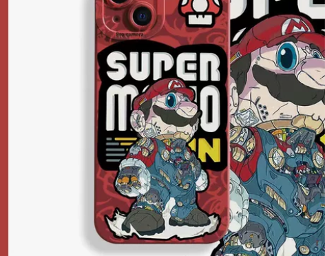 马里奥iphone创意手机壳，液态硅胶壳，...