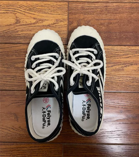 feiyue/飞跃帆布鞋女饼干鞋秋冬小白鞋...