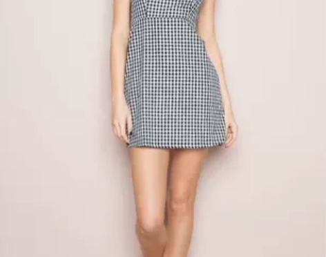 夏季新款欧美风露背A字裙背带裙 中长款显瘦...